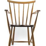 Scandinavian wooden relax armchair