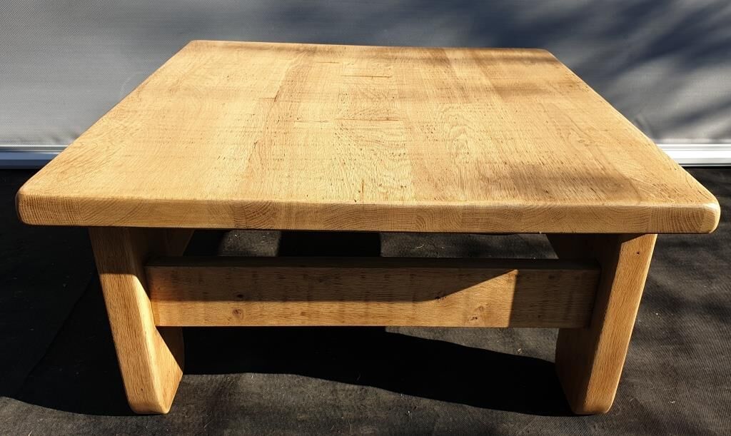Brutalism coffee table 1960 "square in the rough"