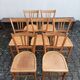 Lot de 7 chaises bistrot Luterma, 1950