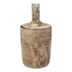 Handmade vase with thin top, in beige/earth coloured glaze. Denmark 1980s