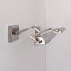 Pair of vintage geometric adjustable wall lights in chrome metal, France 70s.