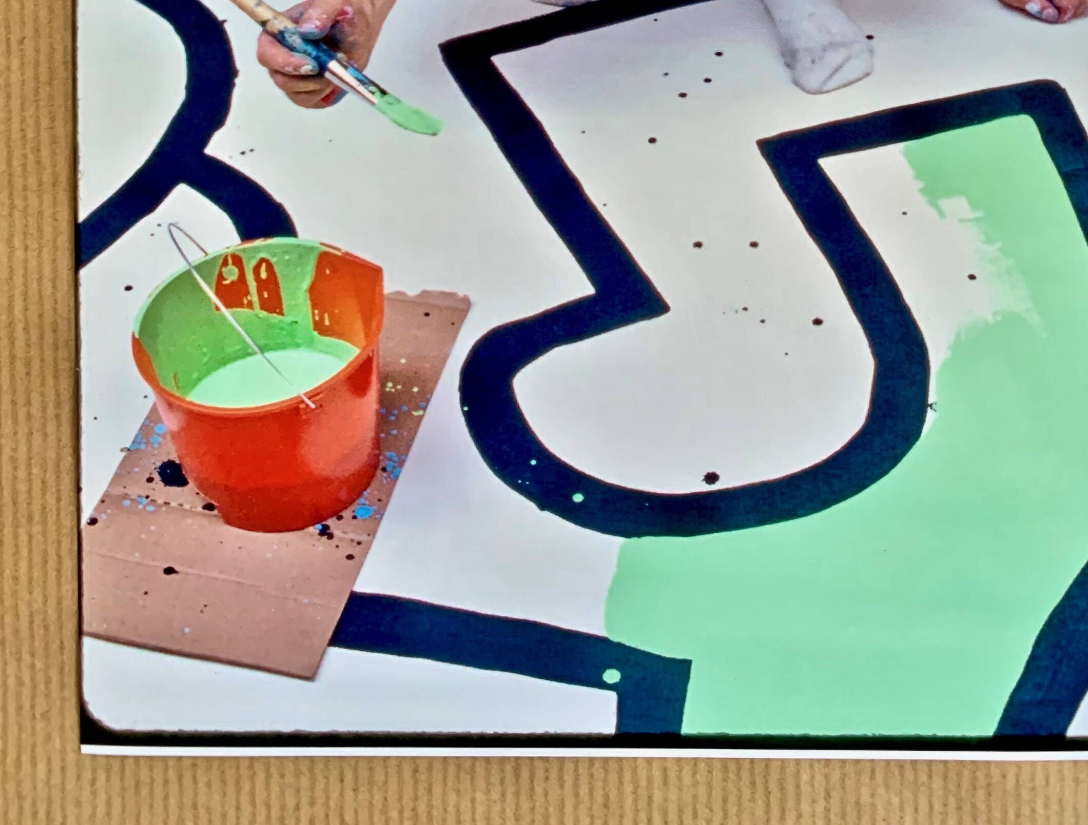 Keith Haring at the Palladium - New York 1985 Photo: Bernard Gotfryd