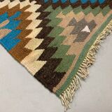Vintage Turkish Kilim 252x106 cm
