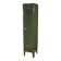Italian green lacquered metal cabinet from the 1960s/70s