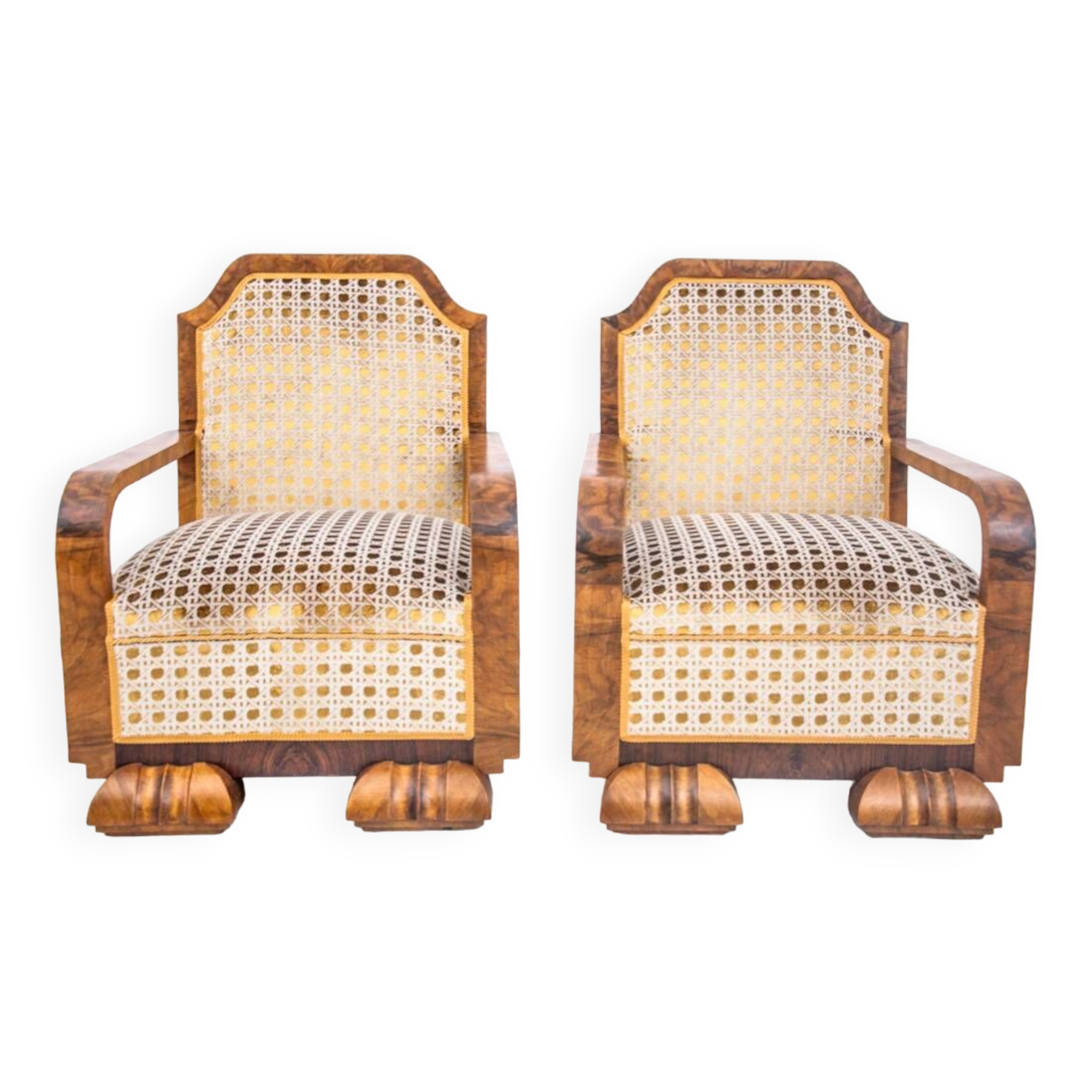 Art Deco armchairs, France, 1930s.