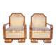 Art Deco armchairs, France, 1930s.