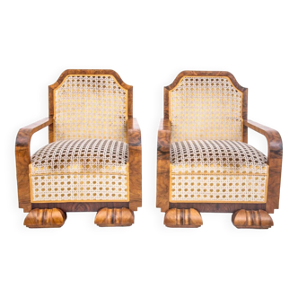 Art Deco armchairs, France, 1930s.