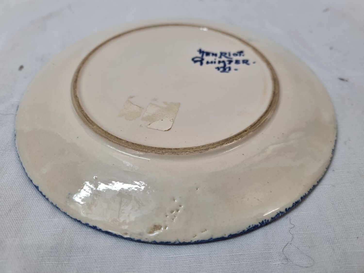 Henriot Quimper earthenware plate, early 20th century