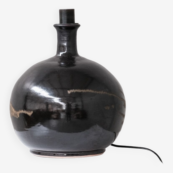 Pied de lampe de table danoise en céramique du milieu du siècle