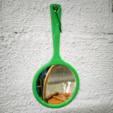 Miroir à main vintage en plastique