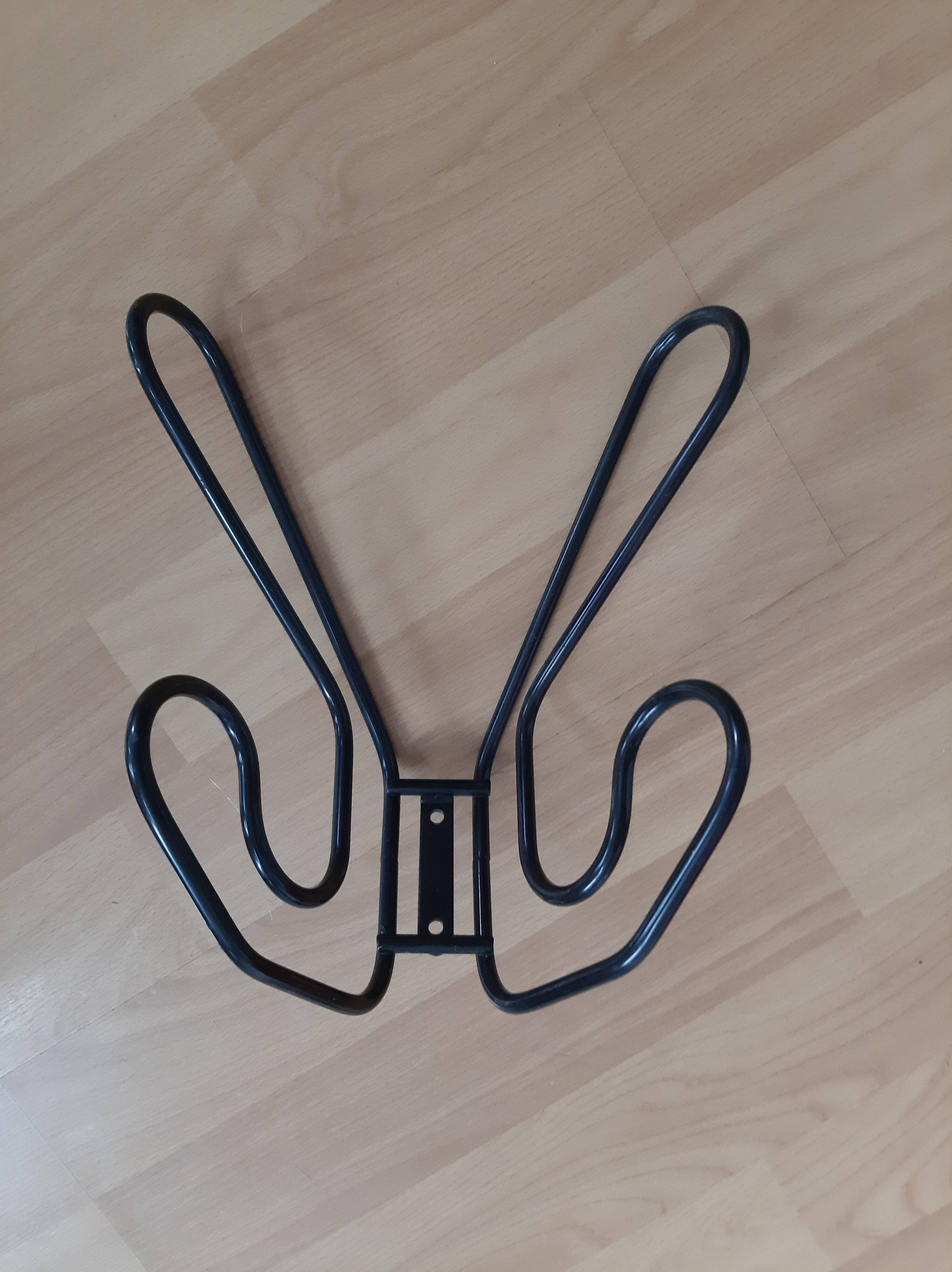 Steel wall doorbell 4 patères