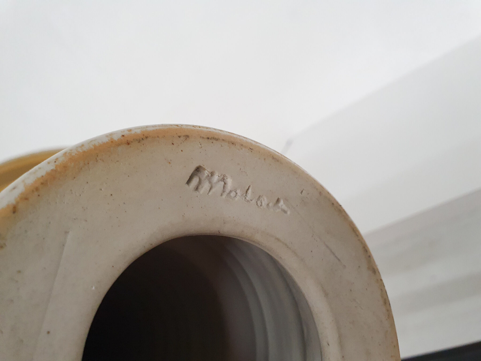 White ceramic table light by Mobach, The Netherlands, 1950's