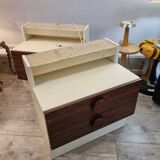 Seventies nightstands, wood from 1970