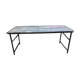 Table haute pliante en bois et fer