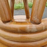 Set of 4 solid organic chairs