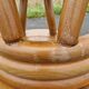 Set of 4 solid organic chairs