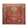 Tapis persan traditionnel noué à la main tapis de salon en laine rouge 134x136cm