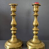 Antique candle holder with socket H24cm