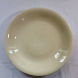 Plat Rond Creux En Faience Ceranord St Amand Jaune Pale