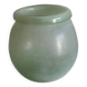 Vase ancien en verre soufflé vert