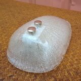 murano glass shell wall light