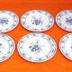 6 Dinner plates / 1 Serving dish Floral decoration