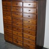 Antique apothecary furniture in oak France early twentieth century