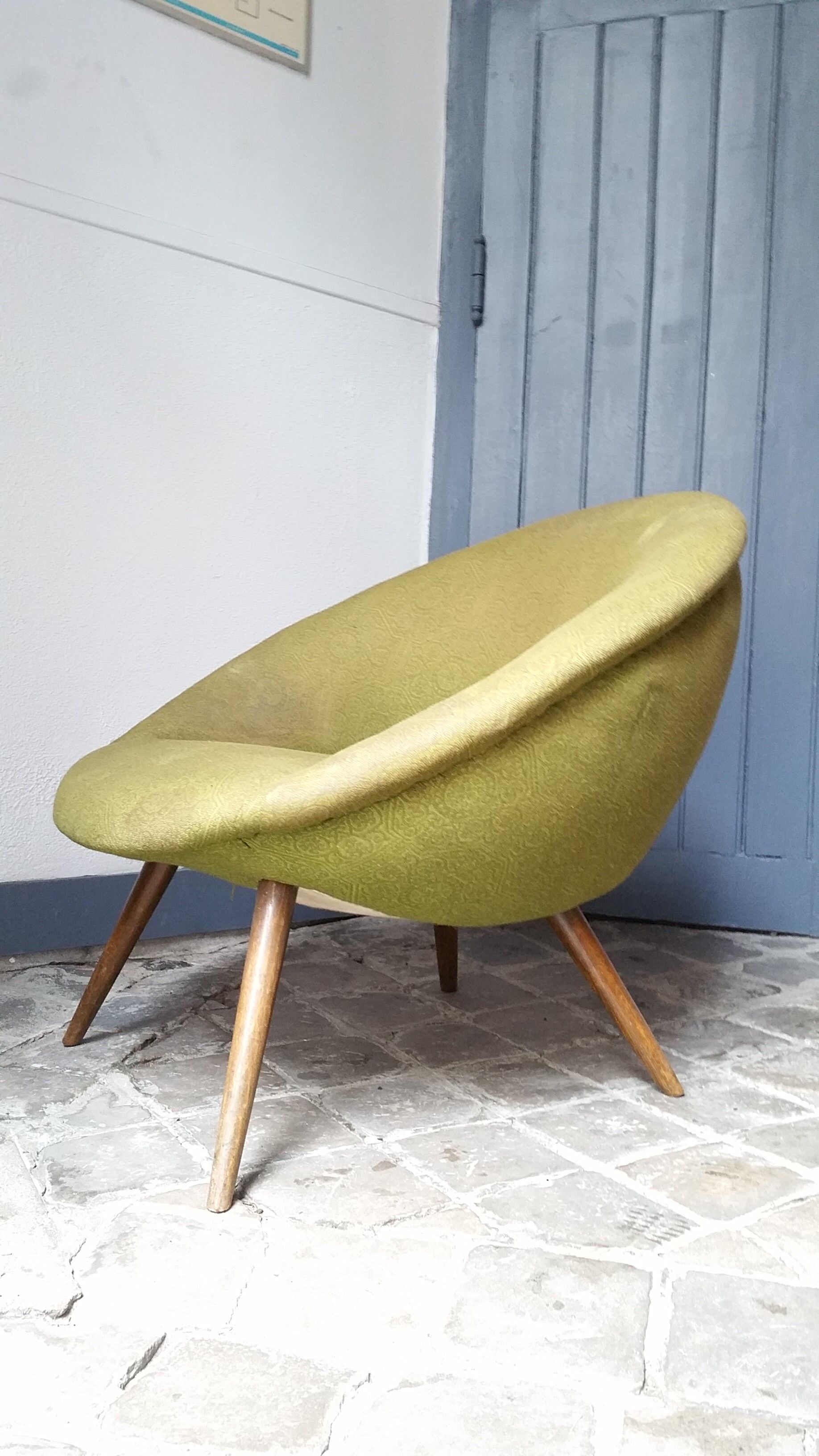 Chair egg egg 50s green