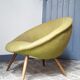 Fauteuil œuf egg années 50  vert