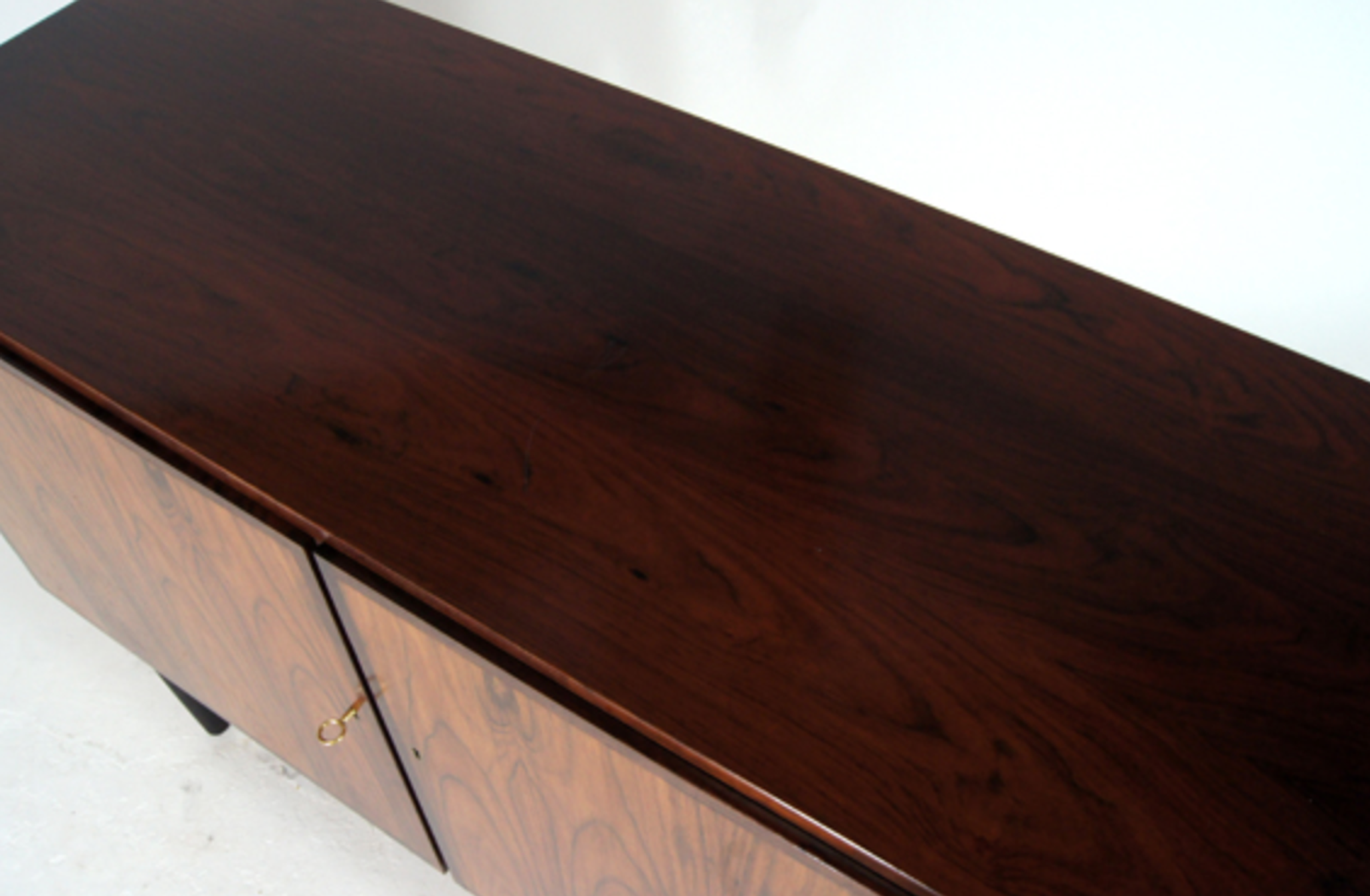Vintage Danish retro TV furniture down in rosewood 50s