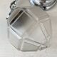 Art Deco glass and chrome pendant light