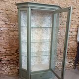Bronze green display cabinet bookshelf