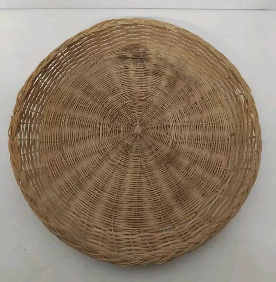 Set of 3 Vintage Rattan Baskets