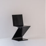 ‘Zig Zag’ side chair, produced by a local cabinetmaker in the Netherlands around the 1980s.