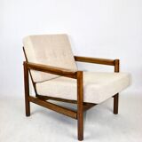 Vintage Armchair in Beige Boucle, 1970s