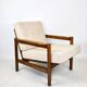 Fauteuil vintage en boucle beige, 1970