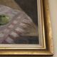 Large still life painting oil on canvas HST flowers wine