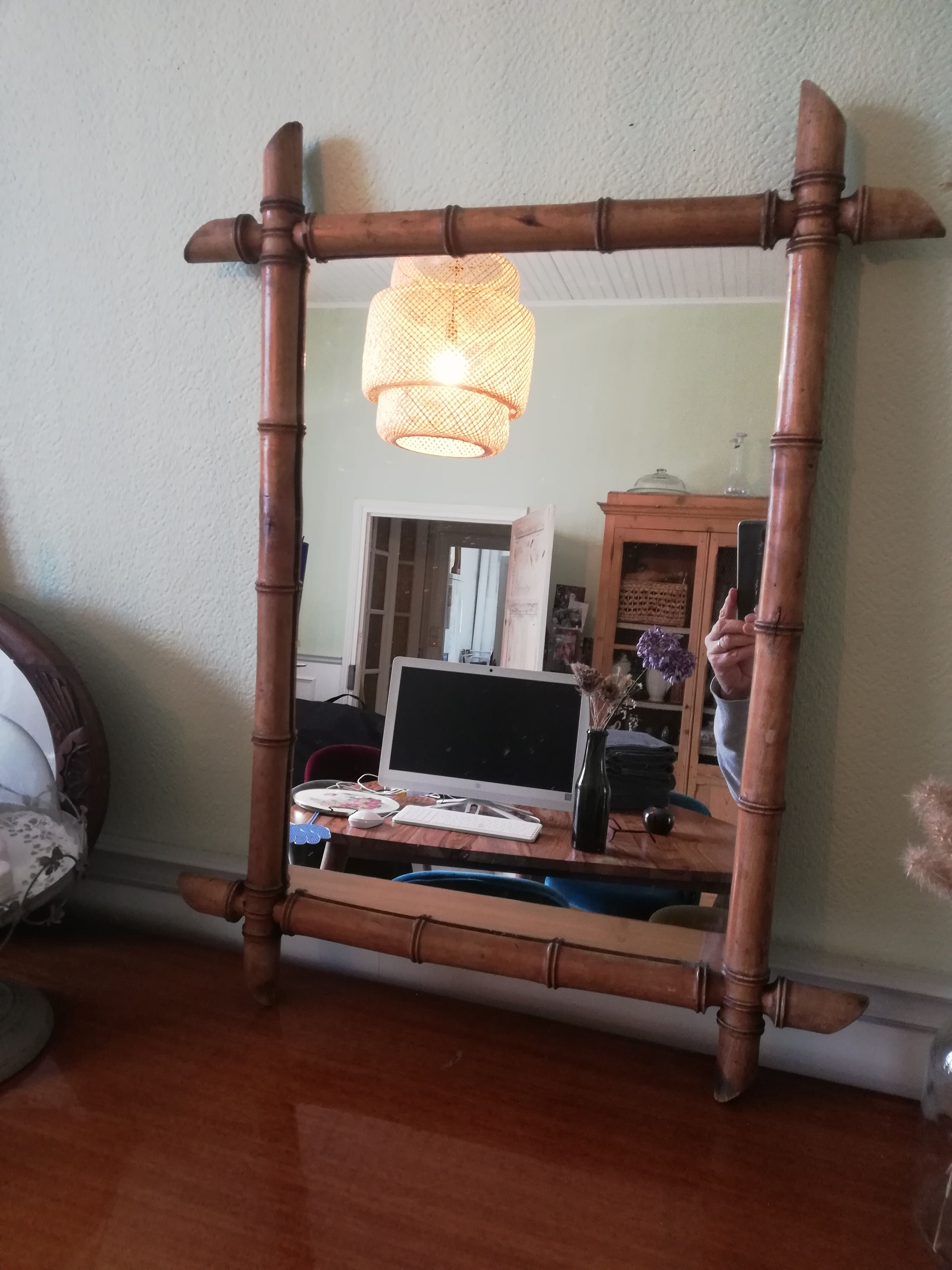 Bamboo mirror