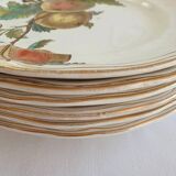 Longchamp Terre de fer dessert plates