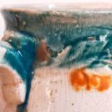 Antique dragonfly slip pitcher