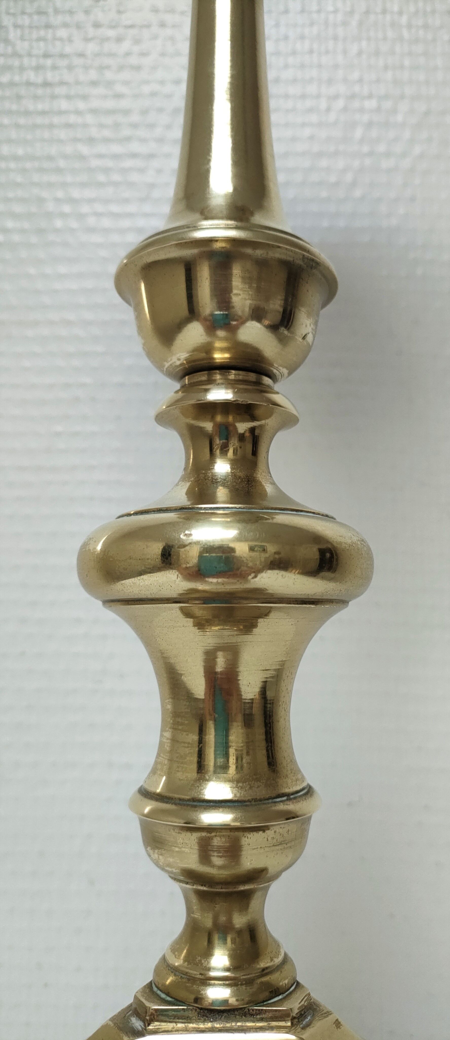 Pied de lampe bronze doré tripode hauteur 50 cm