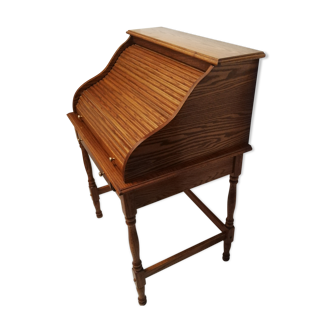 Vintage oak curtain desk from the 60s and 70s.