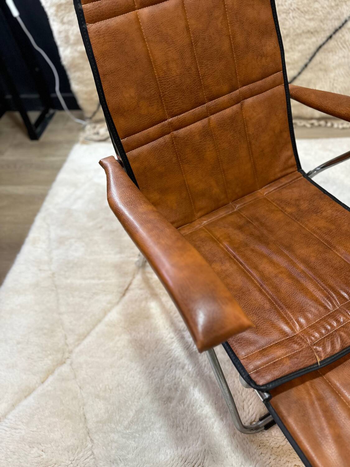 Vintage reclining armchair