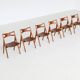 Hans Wegner Sawbuck CH29 dining chairs Carl Hansen & Son Denmark 1952