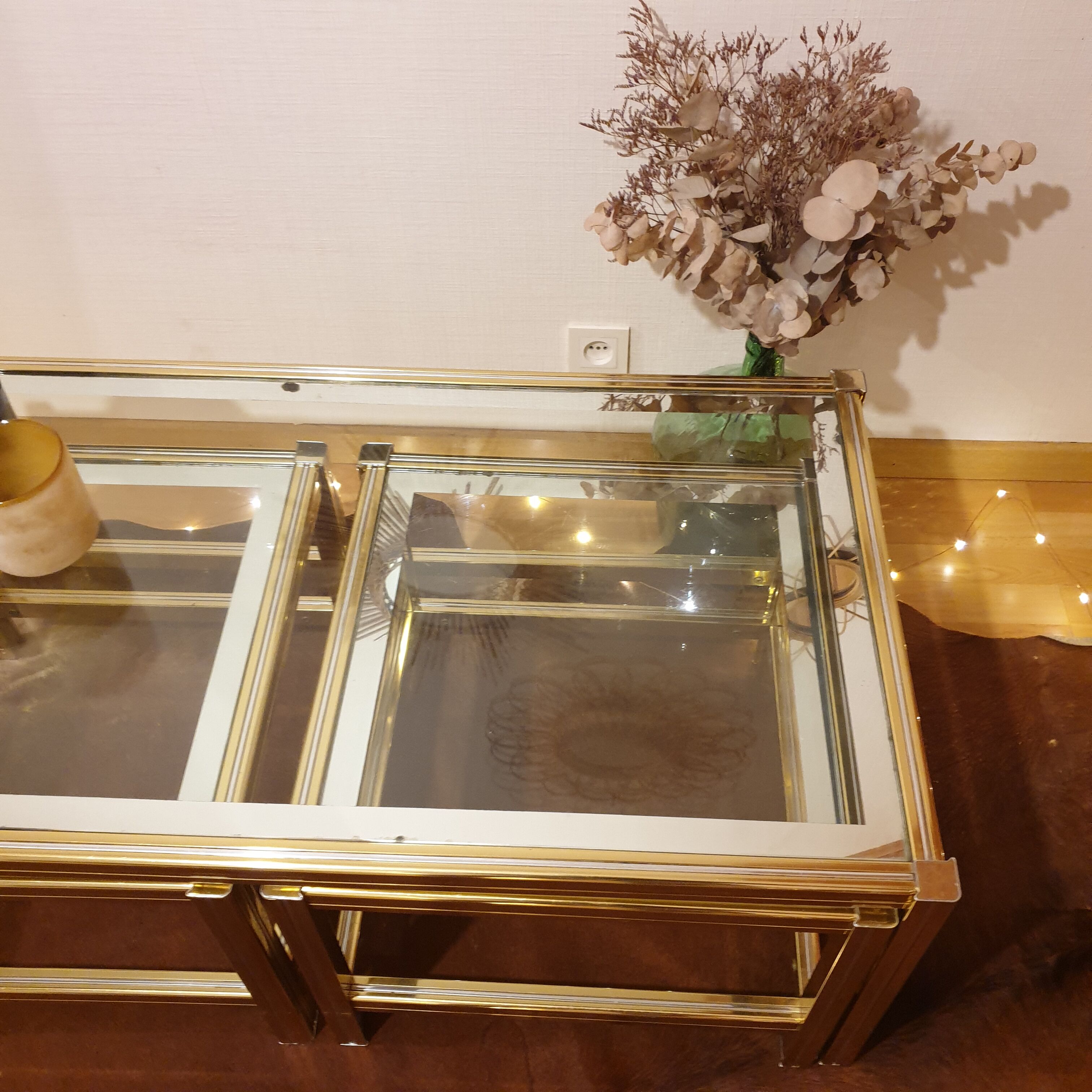 Tables gigognes Rochebobois vintage