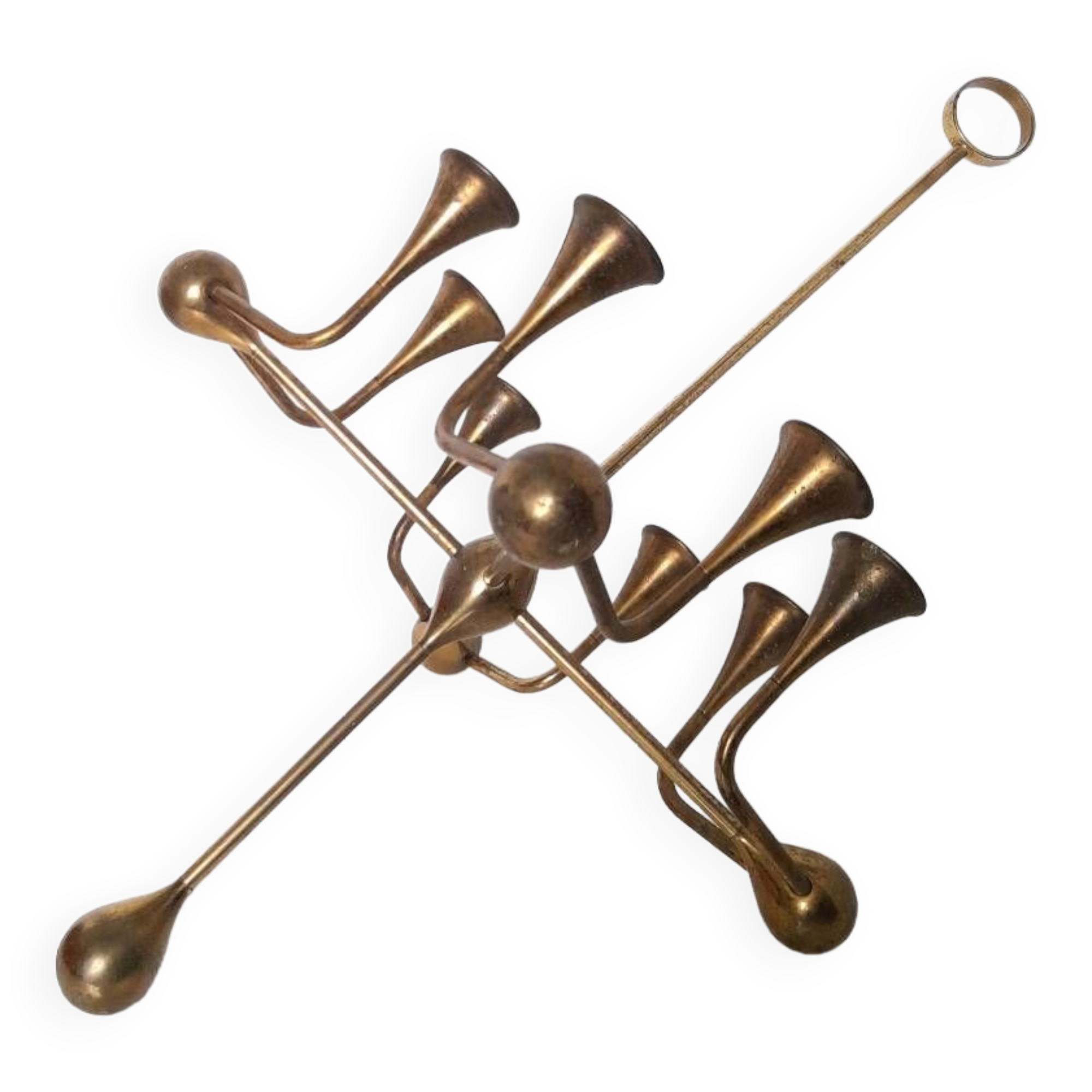Danish candlestick Freddie Andersen solid brass