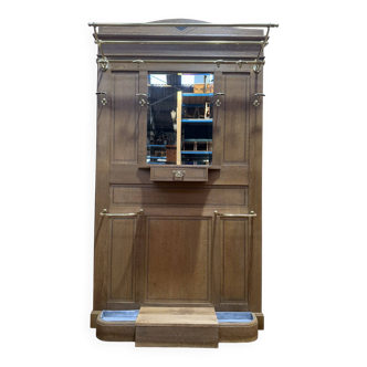 Coat rack - Solid oak wardrobe