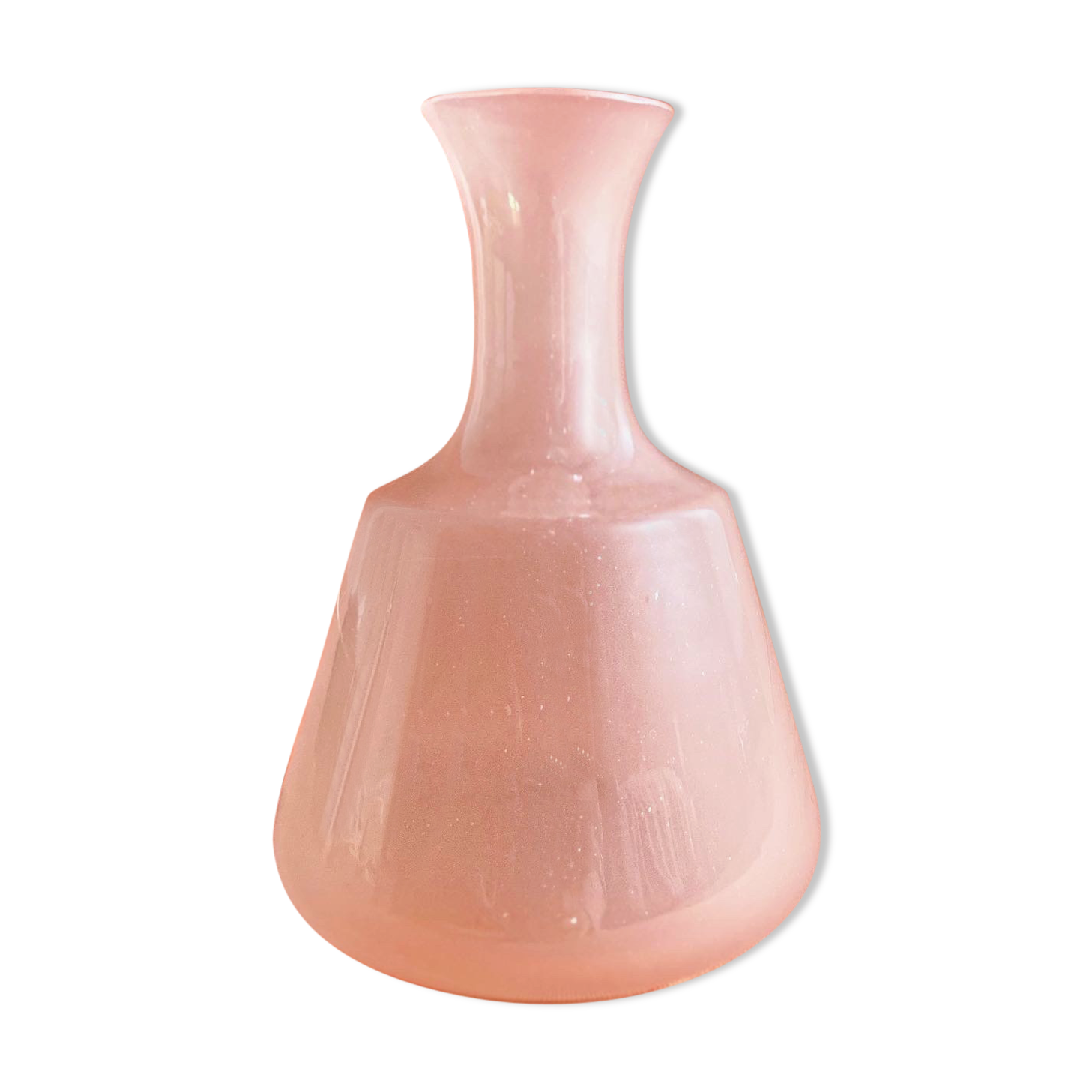 Pink opaline vase