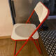Folding chair in metal and plastic cannage 70s