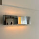 Vintage chromed metal wall lamp, France 1980